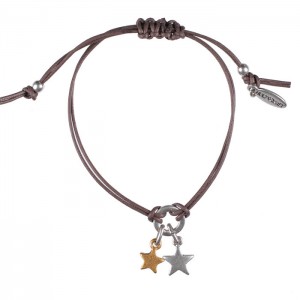Hultquist Jewellery Starraine Bi Colour Brown Macrame Bracelet