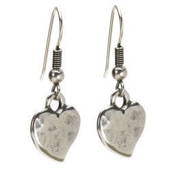 Danon Hook Earrings With Silver Heart