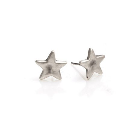 Danon Silver Star Stud Earrings