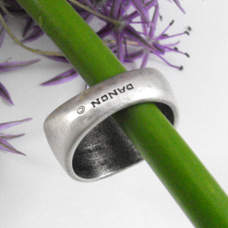 Danon Chunky Silver Swarovski Crystals Ring