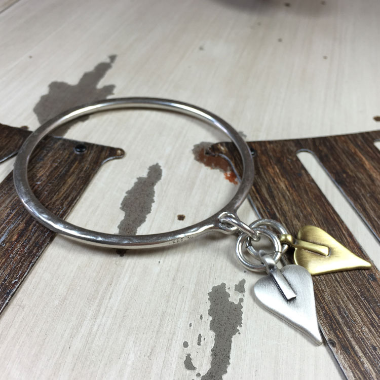Beautiful Silver Necklace with Double Signature Heart Pen... * Danon Jewellery