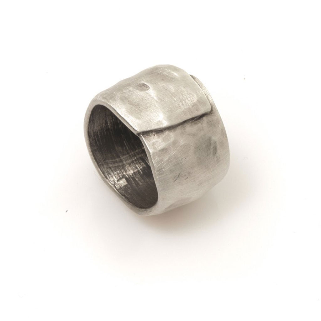 Danon Textured Chunky Silver Wrap Ring