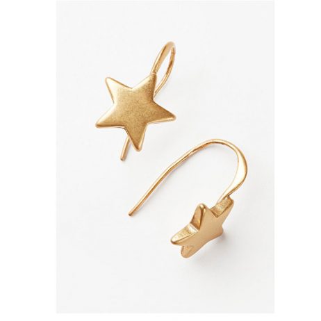 Hultquist Jewellery Constellation Gold Plated Star Hook Earrings