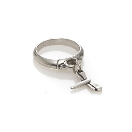 Danon Jewellery Silver Mini Dragonfly Charm Ring