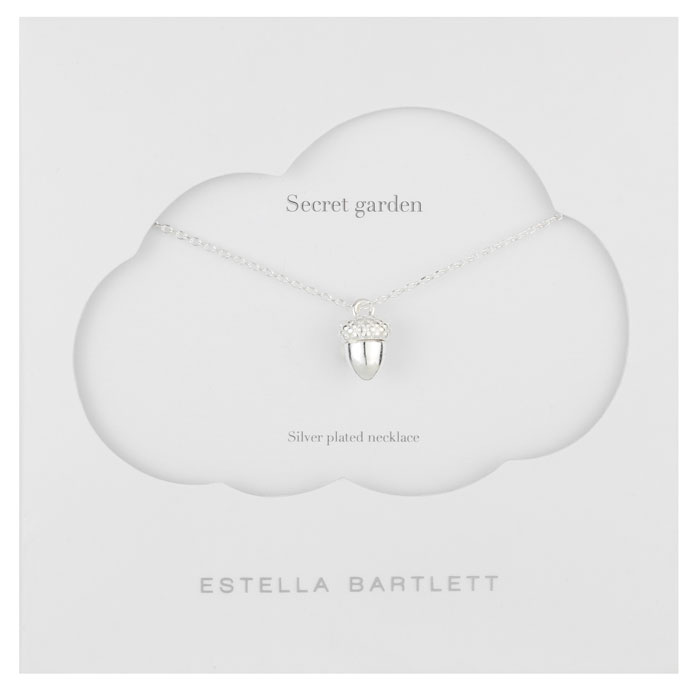Estella Bartlett Silver Plated Acorn Necklace
