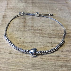 Joma Jewellery Little Friendship Interlock Heart Chain Bracelet, Silver at  John Lewis & Partners