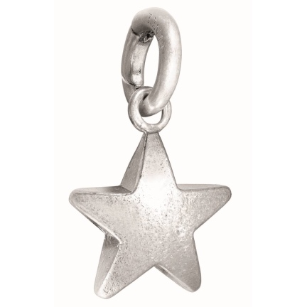 Sence Copenhagen Silver Plated Solid Star Charm Pendant