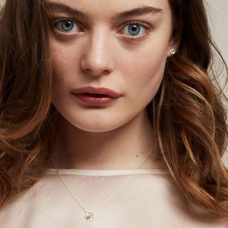 Estella Bartlett Silver Plated Mini Wildflower Stud Earrings