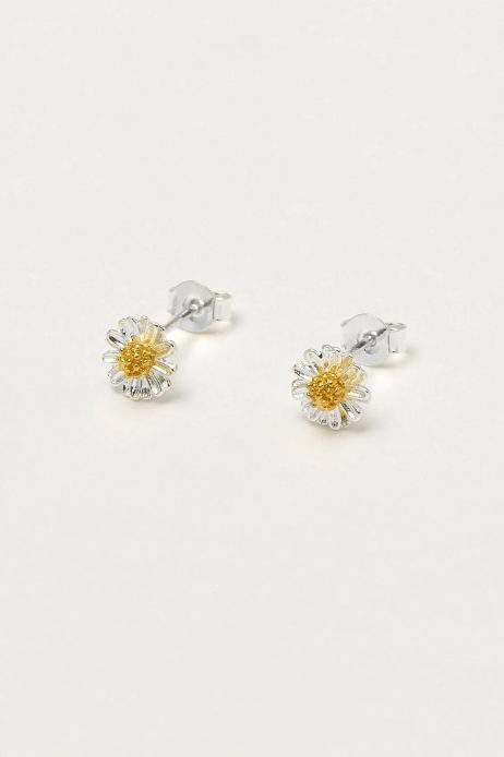 Estella Bartlett Silver Plated Mini Wildflower Stud Earrings