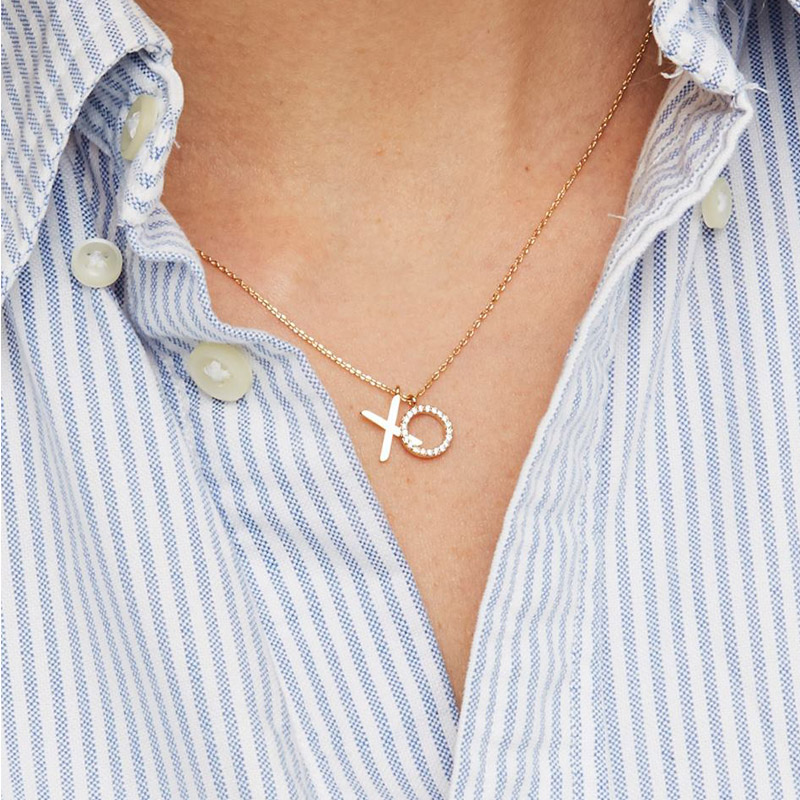 Estella Bartlett Gold Plated XO Necklace