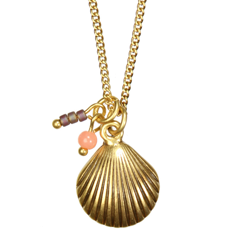 antique short gold necklace