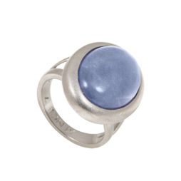 Sence Copenhagen Silver Balance Ring Blue with Aventurine