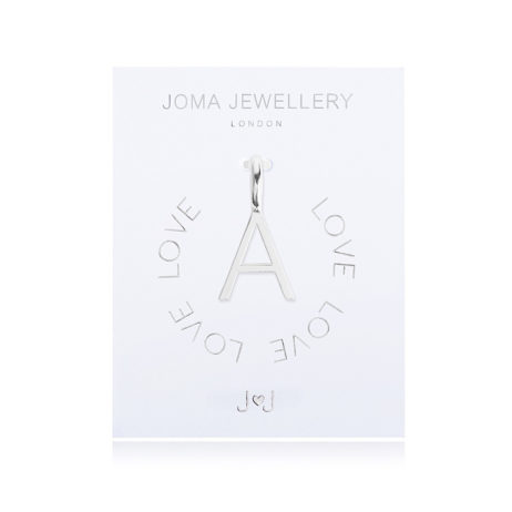 Joma Jewellery #MYJOMA Alphabet Charm Silver
