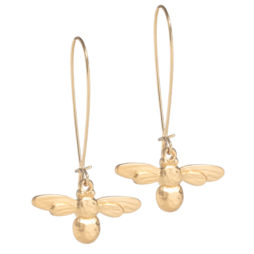 Danon Jewellery Mini Bee Long Drop Earrings