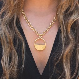 Danon Jewellery Inner Circle Gold Link Necklace *