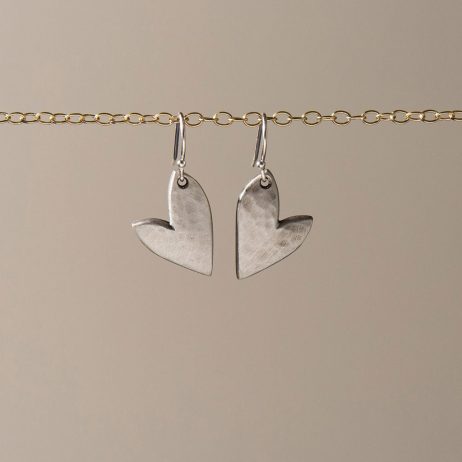 Danon Jewellery Mini True Love Silver Heart Drop Earrings