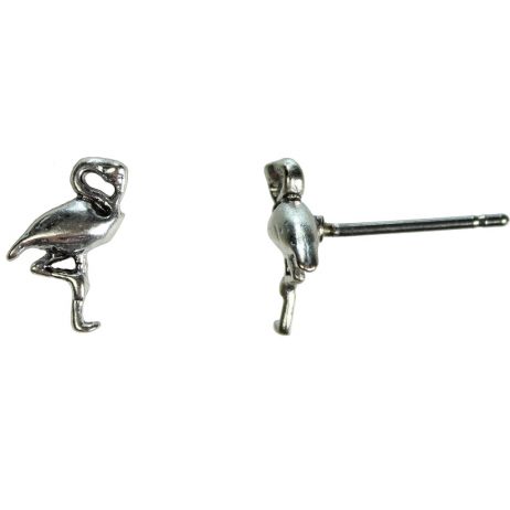 Hultquist Jewellery Flamingo Earrings Silver Tropical Paradise