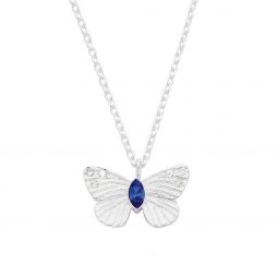 Estella Bartlett Butterfly Necklace Silver Plated