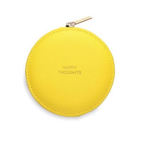 Estella Bartlett Yellow Circle Coin Purse Happy Thoughts
