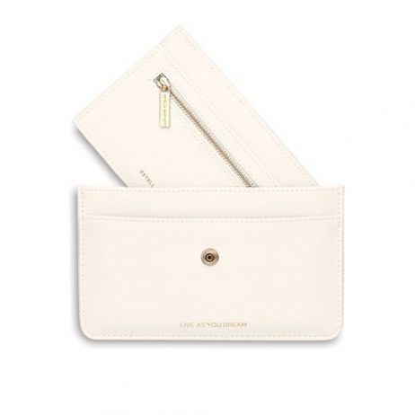 Estella Bartlett Travel Document Wallet Ivory Live As You Dream