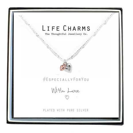 Life Charms Especially For You Puffed Hearts Mix Necklace