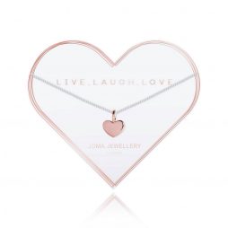 Joma Jewellery Live Laugh Love Heart Necklace 2788