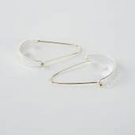 Tutti and Co Jewellery Arch Earrings Silver