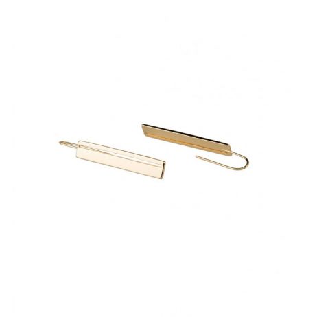 Tutti and Co Jewellery Linear Earrings Gold