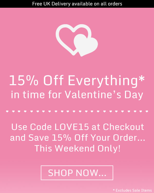 15% Off Everything This Weekend