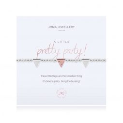 Joma Jewellery A Little Pretty Party Silver And Rose Gold Charm Silver Bracelet 3105