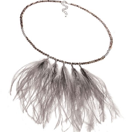 Hot Tomato Jewellery Smoke Feathers Necklace