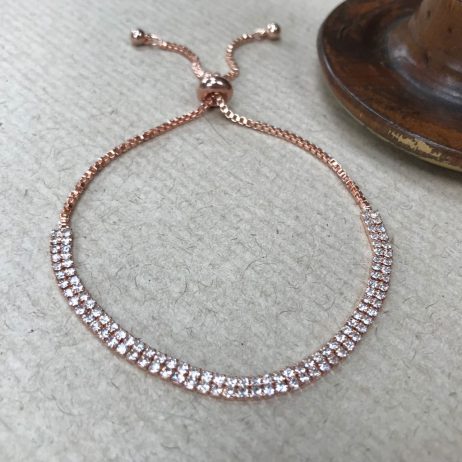Gracee Jewellery Rose Gold Crystal Bracelet
