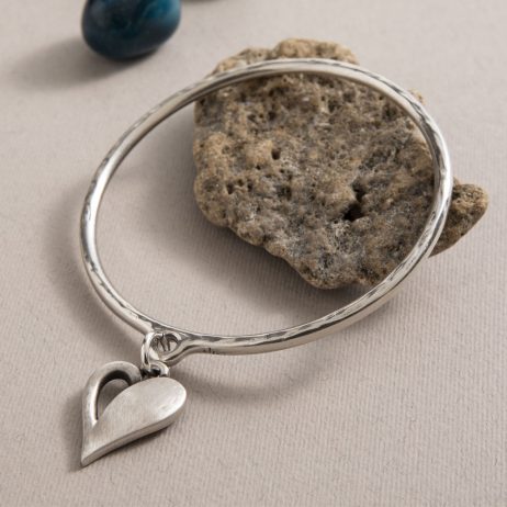 Danon Jewellery Simply You Heart Bangle Silver B3894S