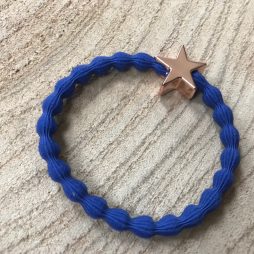 Lupe Star Charm 2 in 1 Hairband and Bracelet Blue Rose Gold