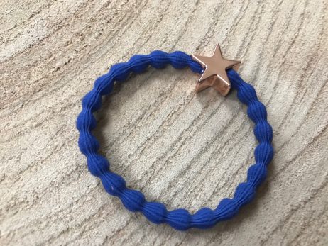 Lupe Star Charm 2 in 1 Hairband and Bracelet Blue Rose Gold