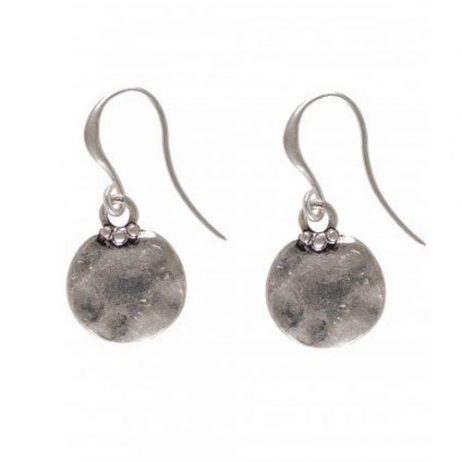 Hultquist Classic Silver Plated Coin Hook Earrings