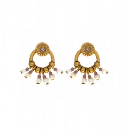 Hultquist Jewellery Dania Rays Of Sun Gold 2 in 1 Earrings 1521G