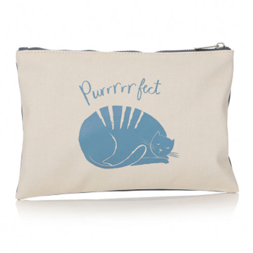 Shruti Designs Cat Make-up Pouch | Furry Friends by Lisa Buckridge 51411