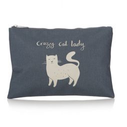 Shruti Designs Cat Make-up Pouch | Furry Friends by Lisa Buckridge
