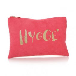 Shruti Designs Ta Da Hygge Cosmetic Bag Pouch | Pink and Gold