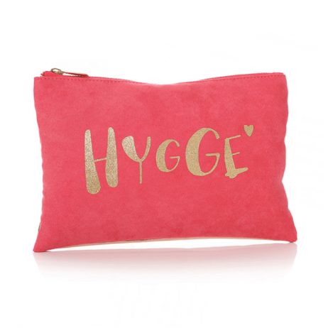 Shruti Designs Ta Da Hygge Cosmetic Bag Pouch | Pink and Gold