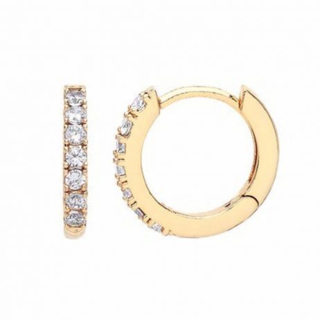 Estella Bartlett Hoop Earrings with CZ Gold Plated EB1957 *