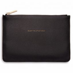 Personalised Estella Bartlett Enjoy The Little Things Black Pouch