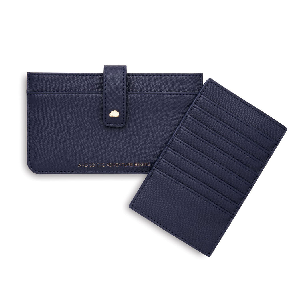 Estella Bartlett Travel Document Wallet Navy | And So The Adventure Begins EBP3145