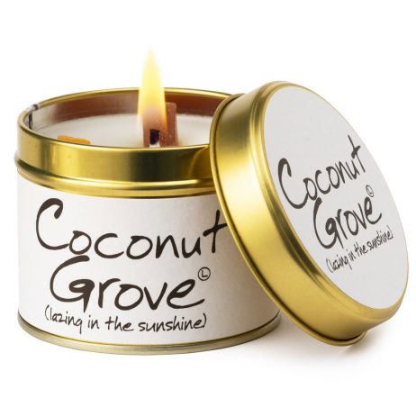 Lily-Flame Coconut Grove Scented Gift Candle Tin