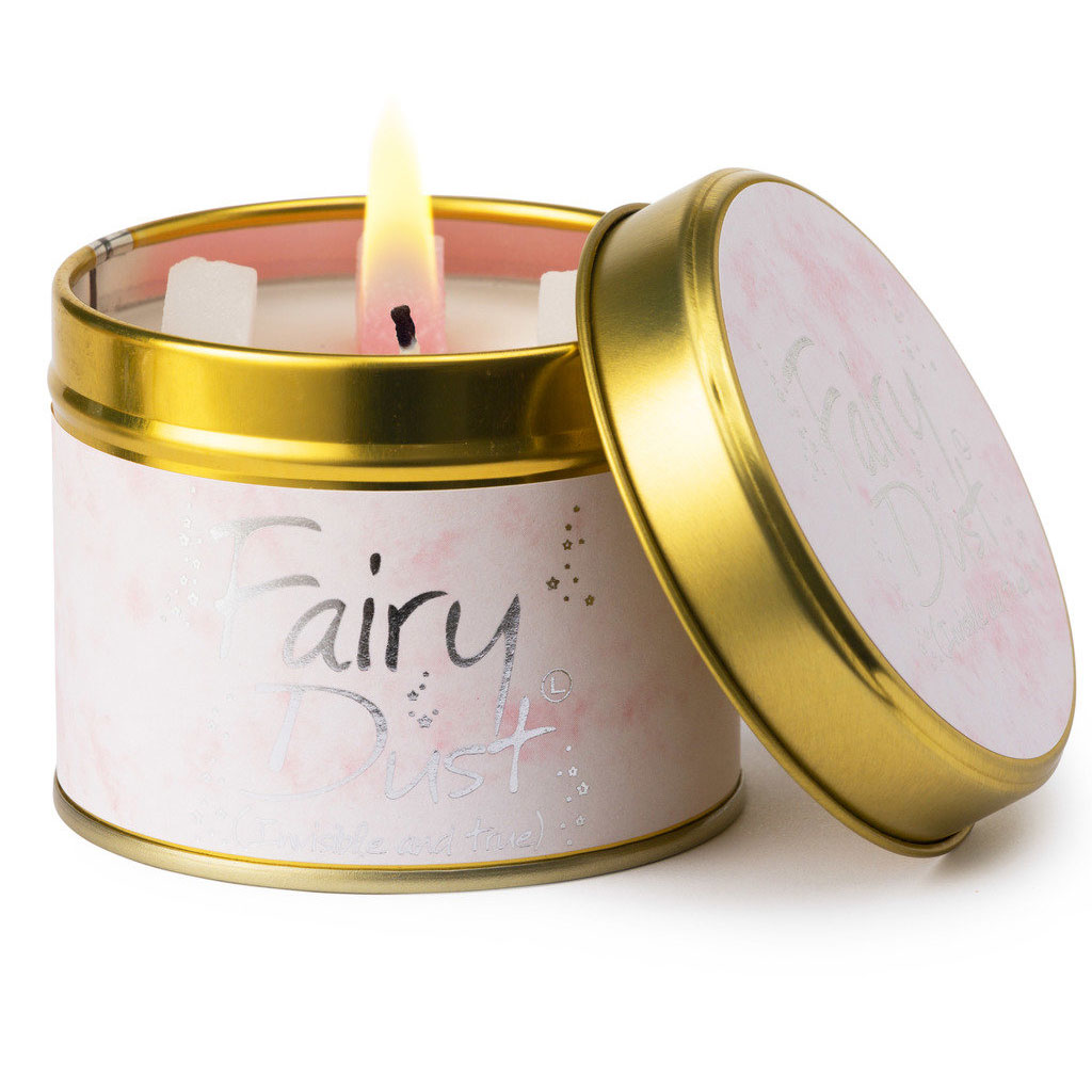 Lily-Flame Fairy Dust Scented Gift Candle Tin 1fai