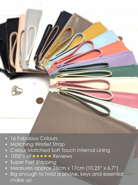 Exquisite Personalised Clutch Bag with Monogram: The Perfect Gift for Her