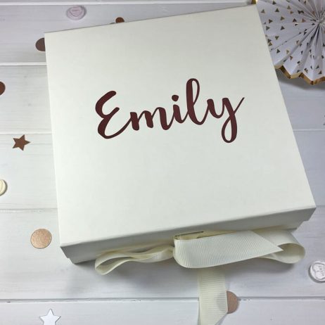 Personalised Will You Be My Bridesmaid Luxury Gift Box with Ribbon - Medium