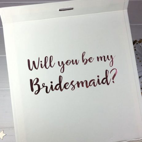 Personalised Will You Be My Bridesmaid Luxury Gift Box with Ribbon - Medium