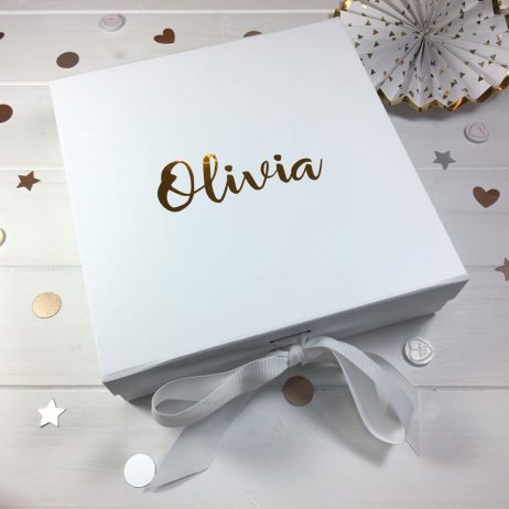 Personalised Luxury Gift Box with Ribbon - Any Name - Large